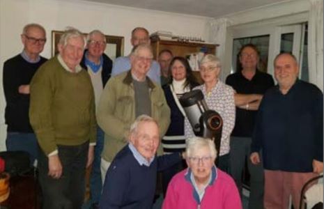 photograph of astronomy group members